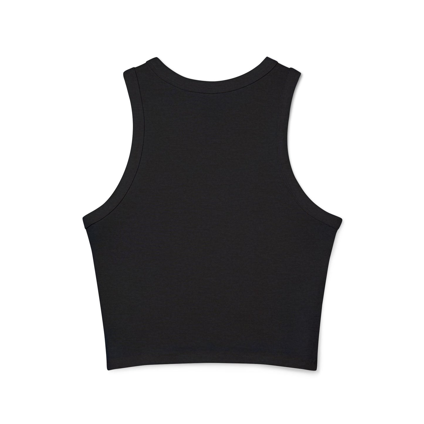 Women's Racer Tank Top — "Status Loading... Please Wait" Peach Graphic