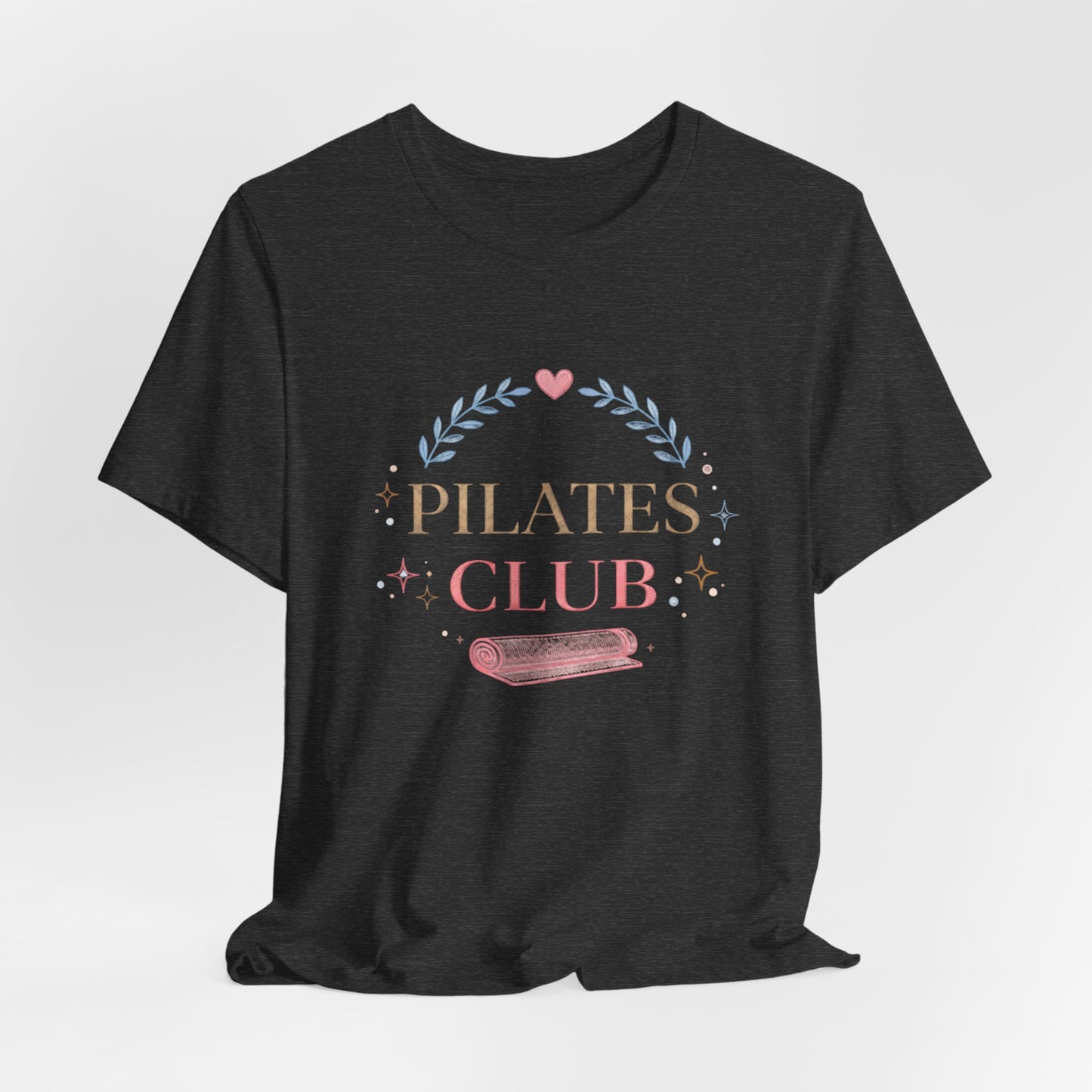 Pilates Club T‑Shirt — Cute Pastel Yoga Mat Tee for Pilates Lovers
