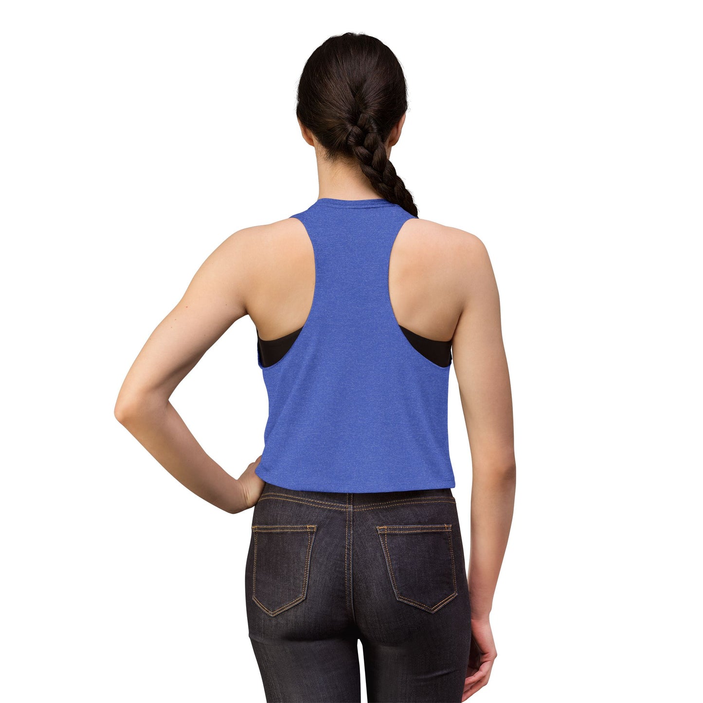 Women’s Crop Top — “Booty Under Construction” Fitness Tank Top