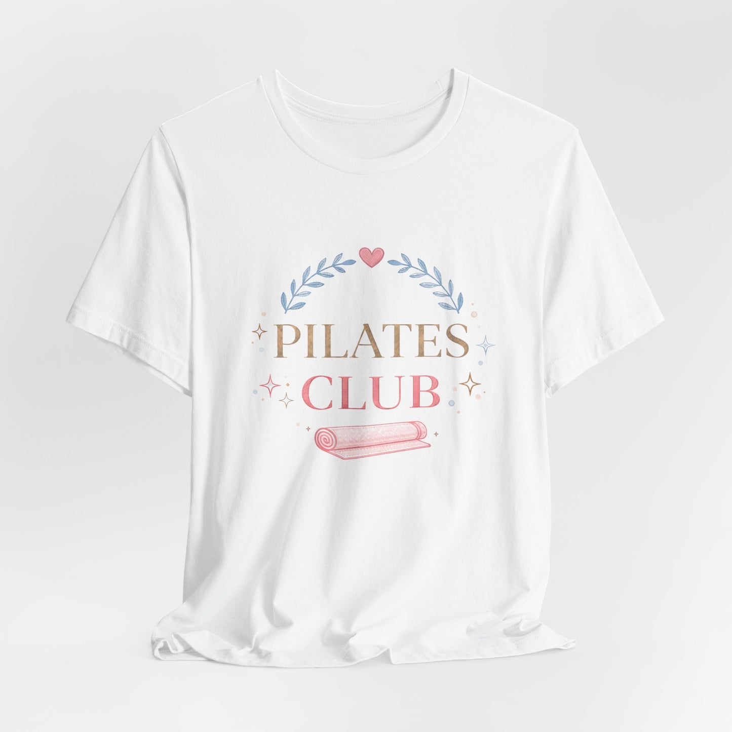 Pilates Club T‑Shirt — Cute Pastel Yoga Mat Tee for Pilates Lovers
