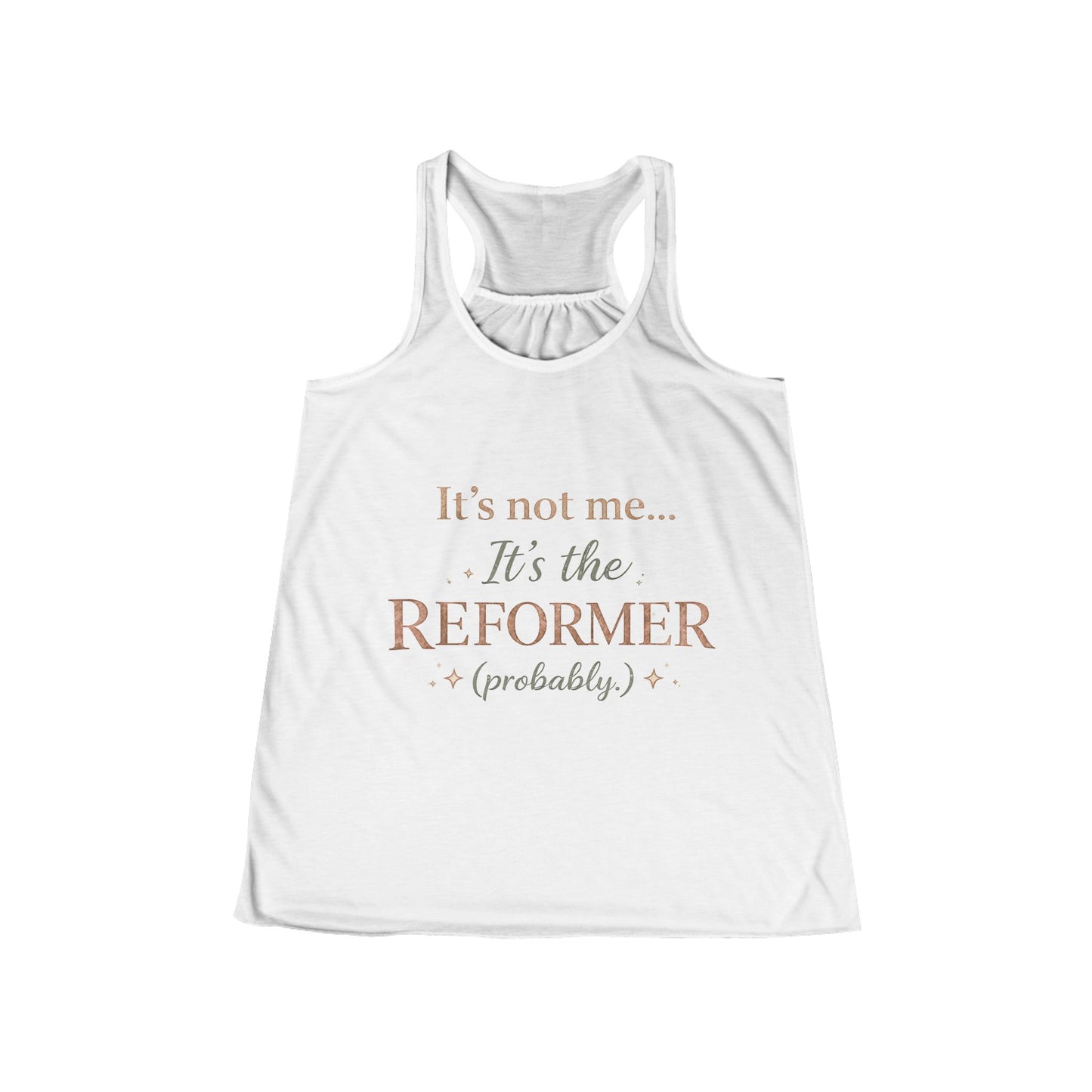 Women's Racerback Tank — "It's Not Me... It's the Reformer (probably)" Pilates Tank Top
