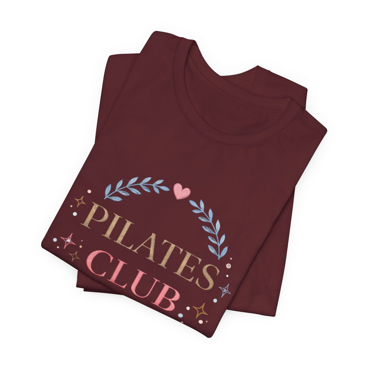 Pilates Club T‑Shirt — Cute Pastel Yoga Mat Tee for Pilates Lovers