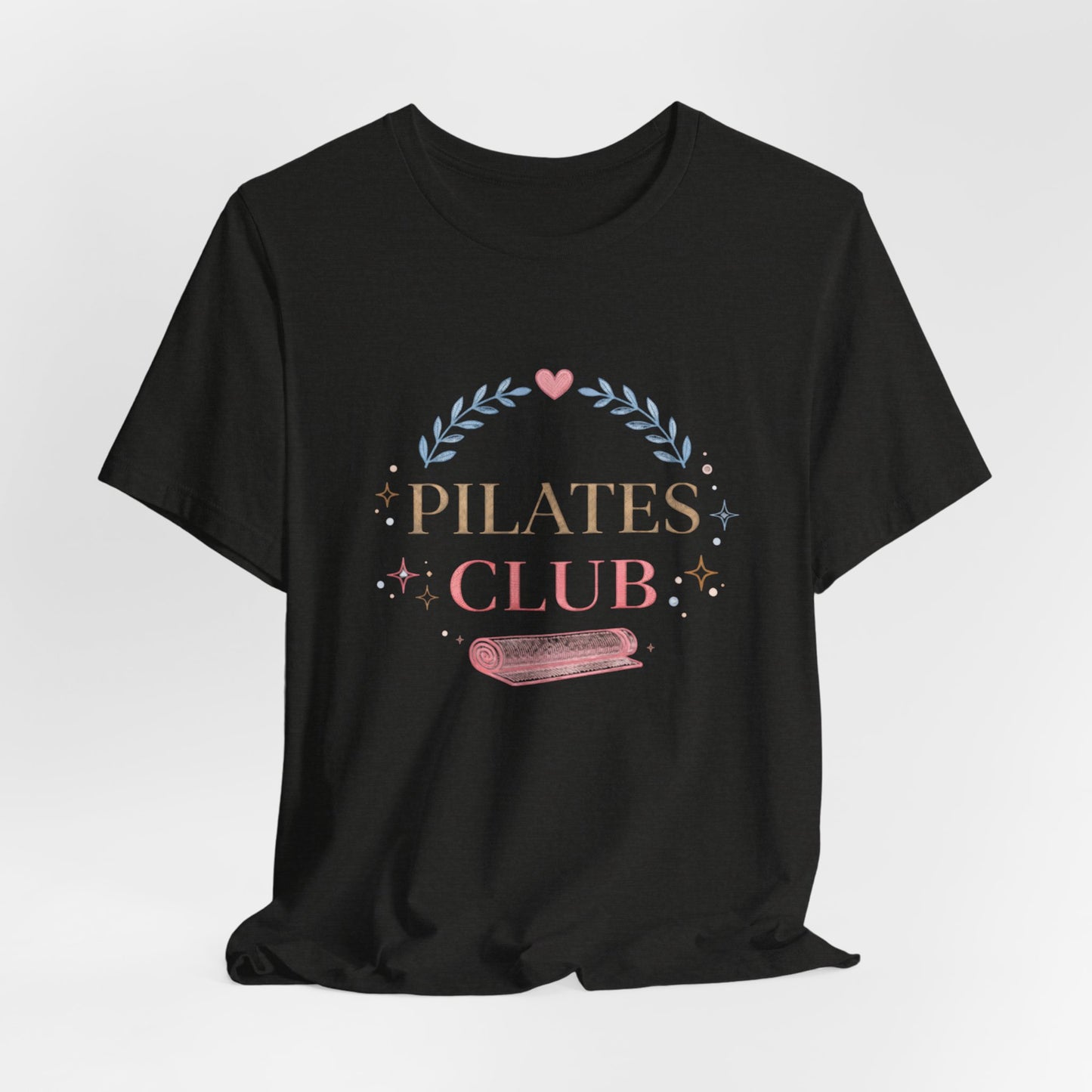 Pilates Club T‑Shirt — Cute Pastel Yoga Mat Tee for Pilates Lovers