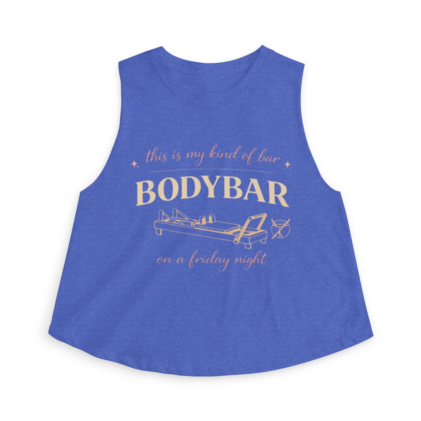 Bodybar Lounge Crop Top — "This Is My Kind of Hour" Relaxed Tank for Women