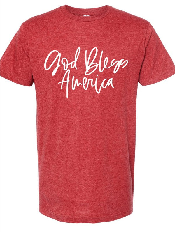 God Bless America Tultex Tee