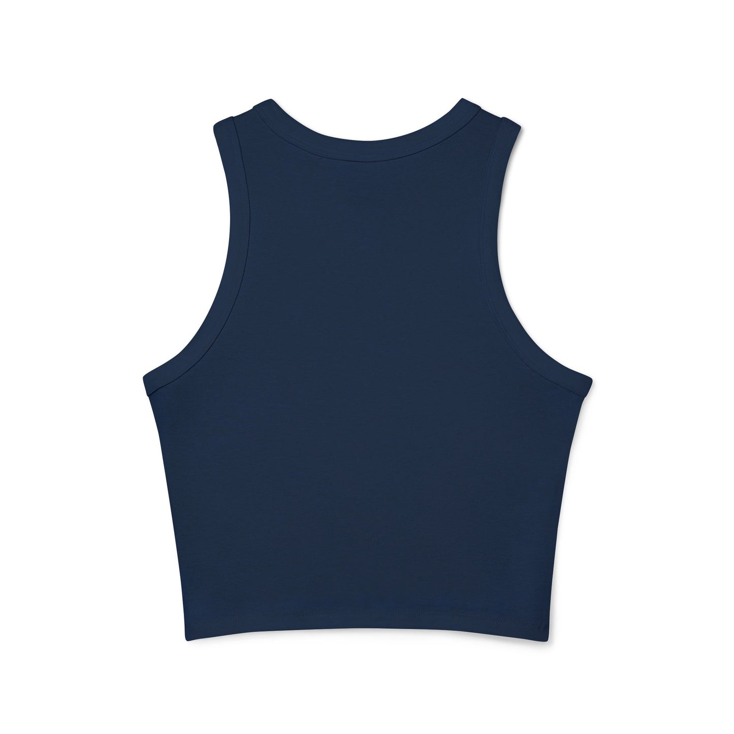 Women's Racer Tank Top — "Status Loading... Please Wait" Peach Graphic