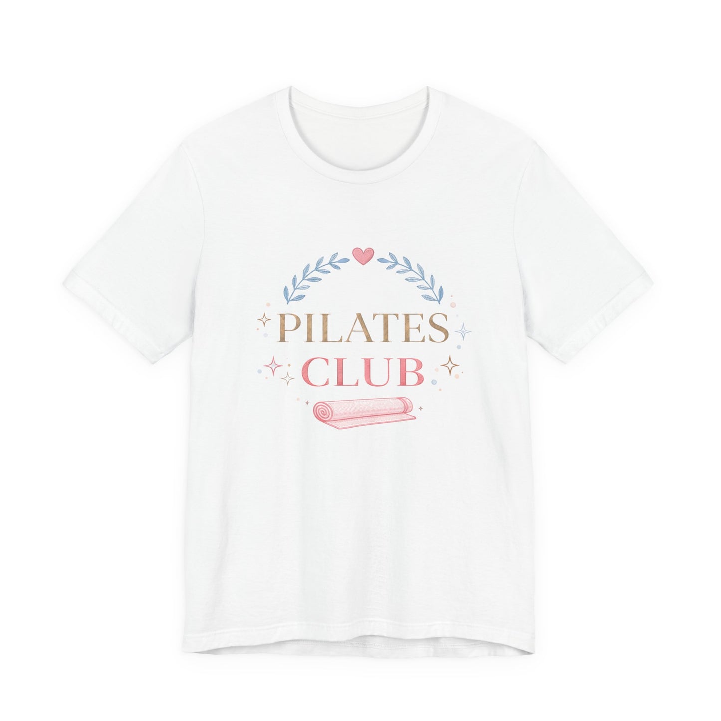 Pilates Club T‑Shirt — Cute Pastel Yoga Mat Tee for Pilates Lovers