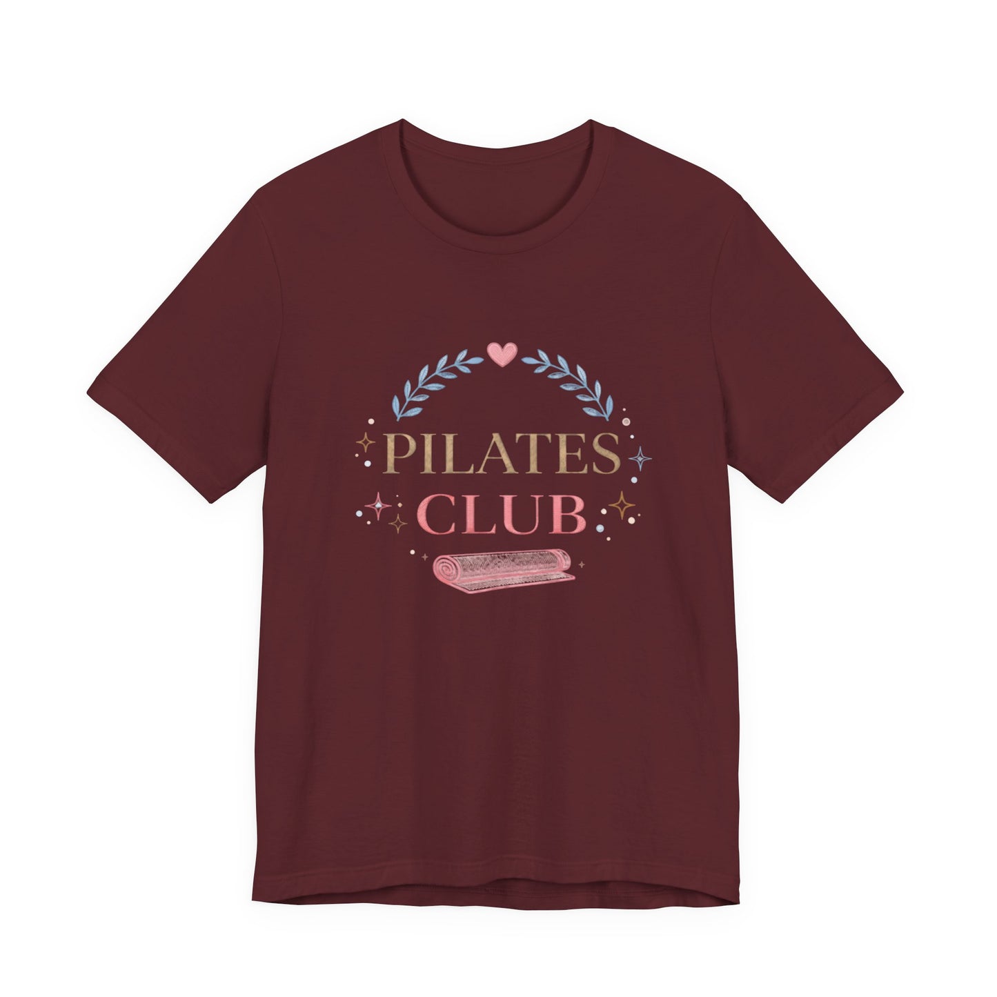 Pilates Club T‑Shirt — Cute Pastel Yoga Mat Tee for Pilates Lovers